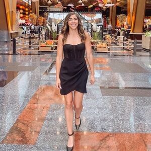 Meshki mini black dress